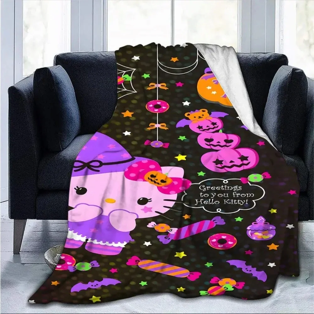 Hello Kitty Halloween Blanket, Halloween Hello Kitty Blanket